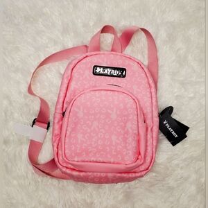 Nwt playboy pink cheetah back pack